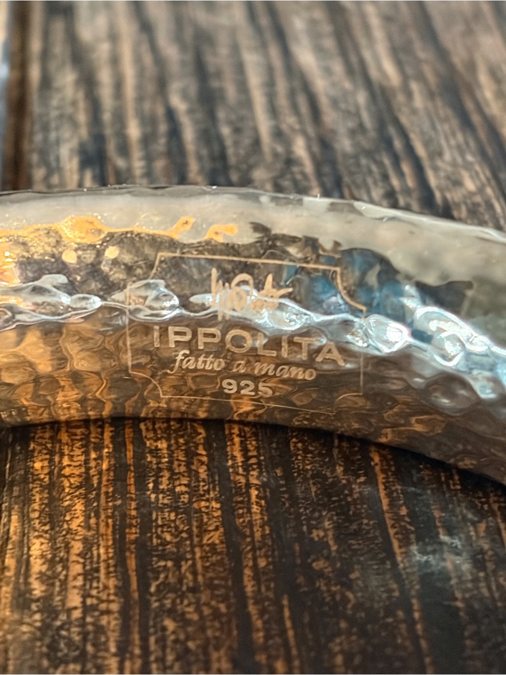 Ippolita Hammered Sterling Silver Cuff Bracelet View 4